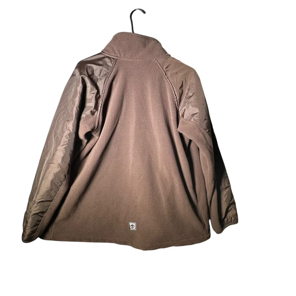 Timberland Kids Fleece Jacket Brown‎ Full Zip Pockets Outdoor Casual